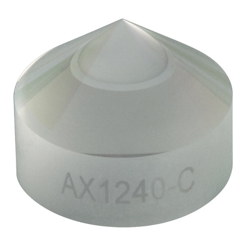 T-AX1240-C - 40.0°, 1050 - 1700 nm AR Coated UVFS, Ø1/2" (Ø12.7 mm) Axicon