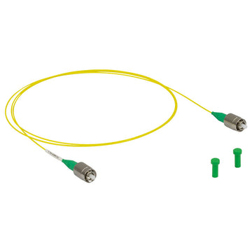 T-P3-460Y-FC-1 - Single Mode Patch Cable, 488 - 633 nm, FC/APC, Ø900 µm Jacket, 1 m Long