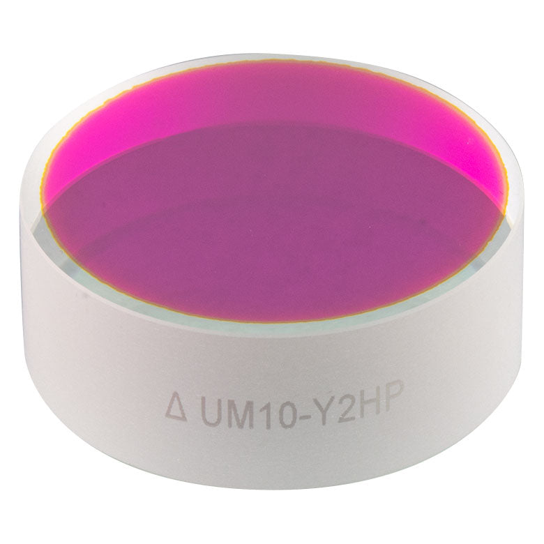 T-UM10-Y2HP - Ø1" Picosecond Yb Laser Line Mirror, Second Harmonic, 500 - 550 nm