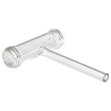T-TGC100A - Empty Glass Cell with Threaded Ends, 100 mm Long, One Fill Tube