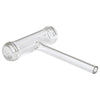 T-TGC100A - Empty Glass Cell with Threaded Ends, 100 mm Long, One Fill Tube