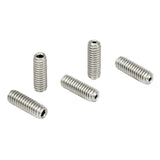 T-SS8S050V - 8-32 Vacuum-Compatible Vented Setscrew, 316 Stainless Steel, 1/2" Long, 5 Pack