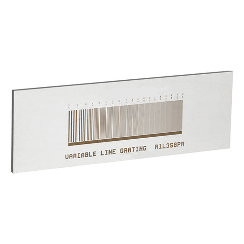T-R1L3S6PR - Positive Reflective Variable Line Grating Test Target, 3" x 1"