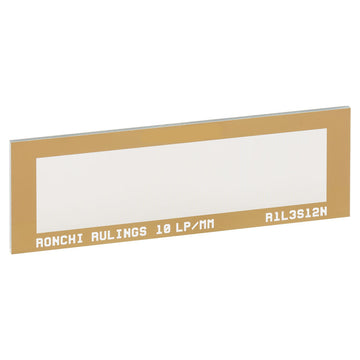 T-R1L3S12N - Ronchi Ruling Test Target, 3" x 1", 10 lp/mm