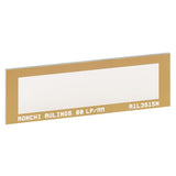 T-R1L3S15N - Ronchi Ruling Test Target, 3" x 1", 80 lp/mm