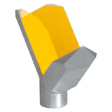 T-HHR19385-M03 - Replicated Aluminum Lateral Transfer Retroreflector, 0.75" x 1.5" Clear Aperture, <5 arcsec, Unprotected Gold Coating