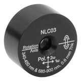 T-NLC03 - Ø1" Mounted β-BBO Crystal, 0.60 mm Thick, θ = 30.5°, 680 - 900 nm Fund., 340 - 450 nm SHG