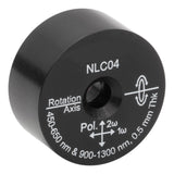 T-NLC04 - Ø1" Mounted β-BBO Crystal, 0.50 mm Thick, θ = 23.3°, 900 - 1300 nm Fund., 450 - 650 nm SHG