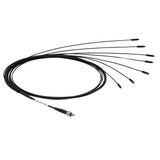 T-BF7L1LS1 - 1x7 Fiber Bundle, Ø200 µm Core, 0.22 NA, High OH, SMA to Ø1.25 mm Ferrules, 1 m Long