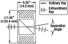 T-WPQ10 - Wollaston Prism, 1° Beam Separation, 400 nm - 2.0 µm, Uncoated Quartz