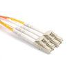 Fiber Optic Patch Cable, LC PC to LC PC, 1.6mm Duplex MM ClearCurve OM2 Fiber