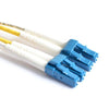 Fiber Optic Patch Cable, LC to LC UPC-UPC, 2 meters, 1.6mm, Duplex, SM | Plus Corning® SMF-28® Ultra Fiber