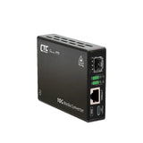 XMC-10GC 10G/5G/2.5G/1G/100M Copper to 10GBASE-R SFP+ Media Converter, USB managed
