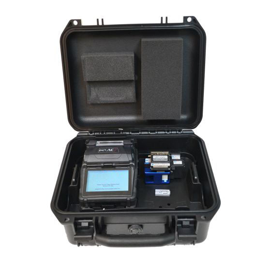 AC7 PRO Fusion Splicer Kit w/FC6S+ Cleaver, Cheetah SOC Holder, Spare ER-17 Electrodes, Sheath Clamps, 250um and 900um removable fiber holders