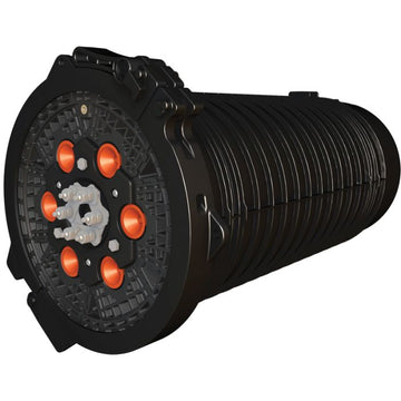 AFL Splice Closure Apex™ X-2S Sealed with Slack Basket, Strain Relief Kits and Ground Lugs