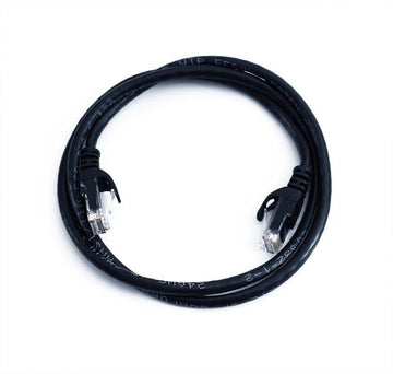Copper Cat 6 Patch Cable with Boots 25ft Black