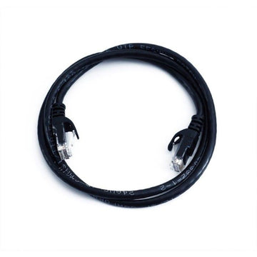 Quest Cat6 Patchcord with Snagless Boots, 20ft, Black
