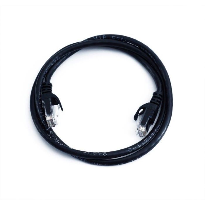 Quest Cat6 Patchcord with Snagless Boots, 20ft, Black