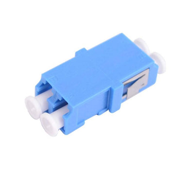 LC Duplex Adapter Ceramic Flangeless - Blue
