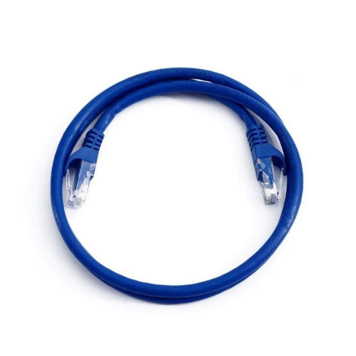 Cat 5e Patch Cable with Boots 25ft Blue