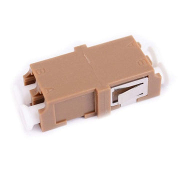 LC Duplex Adapter Ceramic Flangeless Brown