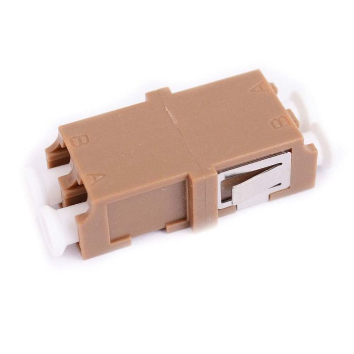 LC Duplex Adapter Ceramic Flangeless Brown