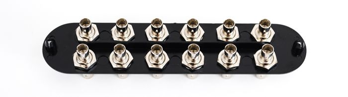 Corning Connector Panel with 12 Simplex ST Adapters - Multimode - 62.5µm