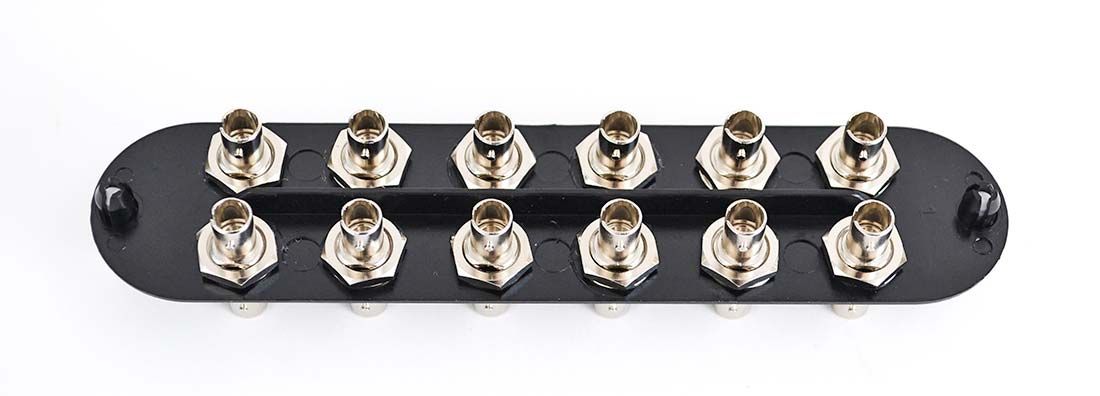 Corning® Adapter Panel CCH Singlemode Loaded with ST Adapters (12-Port) Ceramic Insert