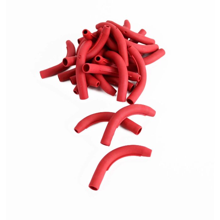 SC & FC 3.0mm 90 Degree Connector Boot, Red (25 Pack)