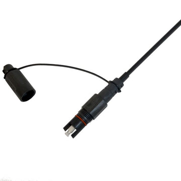 Zeus Flat Drop Cable Assembly, Singlemode, Toneable, 1 Corning® OptiTap® Connector, Pigtail 100 feet | Plus Corning® SMF-28® Ultra Singlemode Fiber