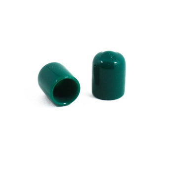 FC Connector Dust Cap, Green Vinyl - 100 Pack