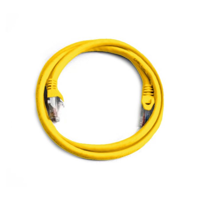 Copper Cat 6 Patch Cable with Boots 10ft Yellow
