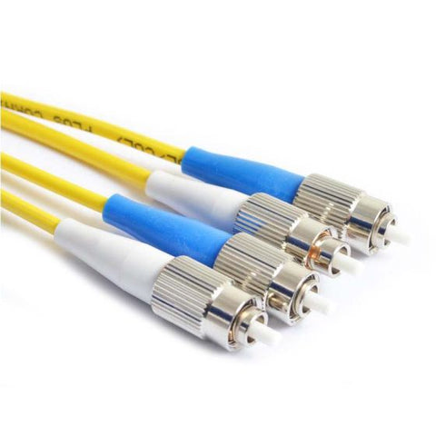 Fiber Optic Patch Cable, FC to FC UPC-UPC, 2 meters, 3mm, Duplex, SM | Plus Corning® SMF-28® Ultra Fiber