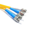 Fiber Optic Patch Cable, ST to ST UPC-UPC, 2 meters, 3mm, Duplex, SM | Plus Corning® SMF-28® Ultra Fiber