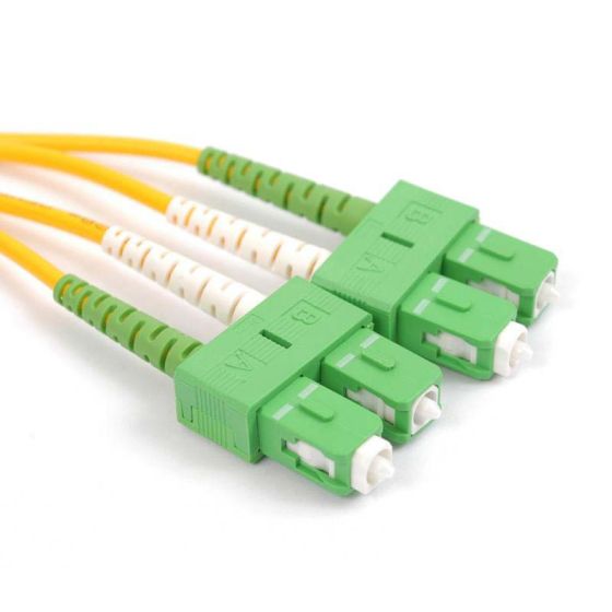 Fiber Optic Patch Cable, SC APC to SC APC, 1 meter, 3mm, Duplex, SM | Plus Corning® SMF-28® Ultra Fiber