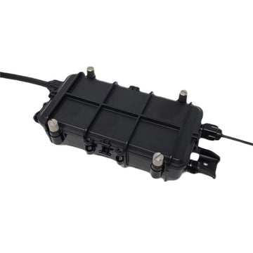 Fiber Drop Cable Enclosure, Includes two Lg hole entry ports