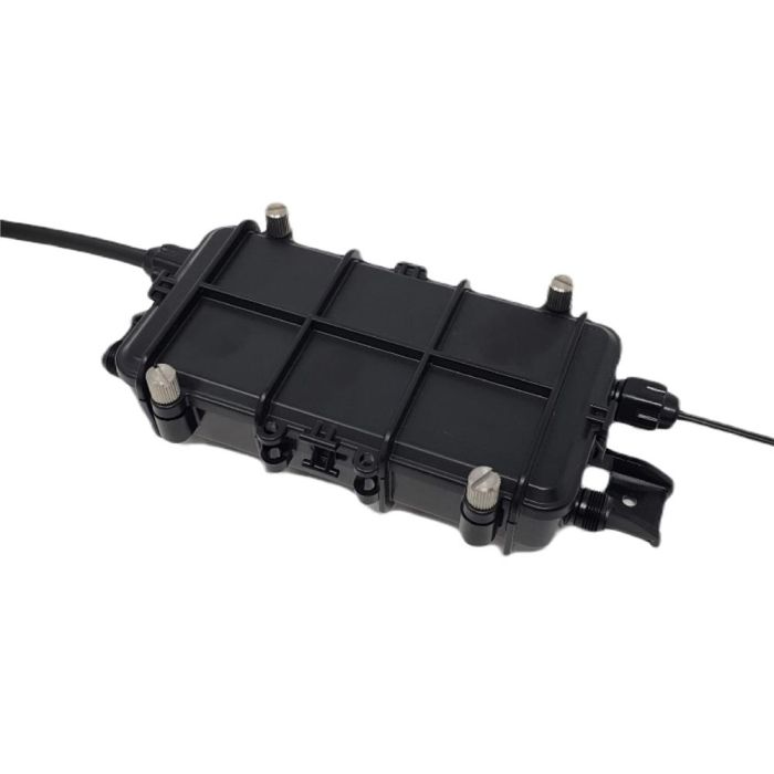Fiber Drop Cable Enclosure, Includes two Lg hole entry ports