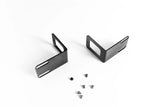 Rack Mounting Brackets 1RU 23" Black (Pair)