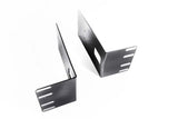 Flush Mount Rack Adapter Brackets 2RU 23" Black (Pair)