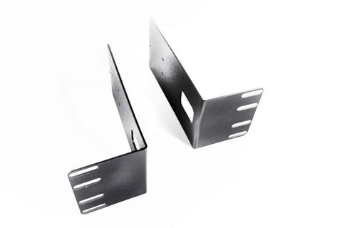 Flush Mount Rack Adapter Brackets 2RU 23" Black (Pair)