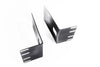 Flush Mount Rack Adapter Brackets 2RU 23" Black (Pair)