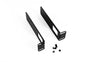 Flush Mount Rack Adapter Brackets 2RU 19" Black (Pair)