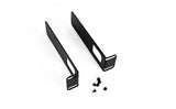 Flush Mount Rack Adapter Brackets 4RU 19" Black (Pair)