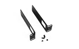 Flush Mount Rack Adapter Brackets 1RU 19" Off White (Pair)