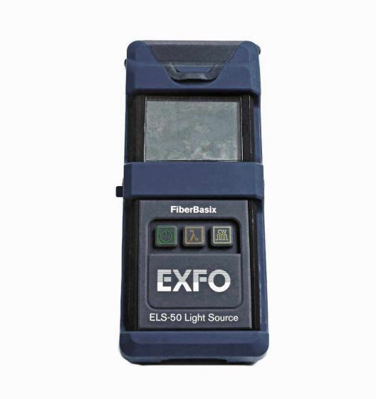 EXFO ELS-50 Dual Multimode 850/1300nm Light Source with Rubber Boot, FC Adapter