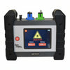 Portable laser tester with digital display on a white background