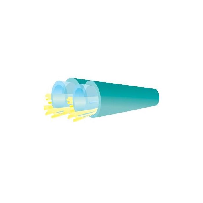 TLC Duplex Furcation Tube Riser Aqua 2mm Accepts 250um (per meter)