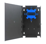 Wall Mount Patch Panel Mini Holds (2) Adapter Plates Unloaded Black