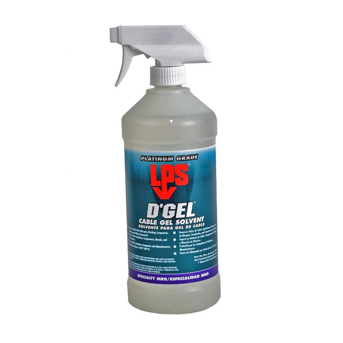 PT Tech D'Gel Cable Gel Solvent Spray Bottle 32 oz.