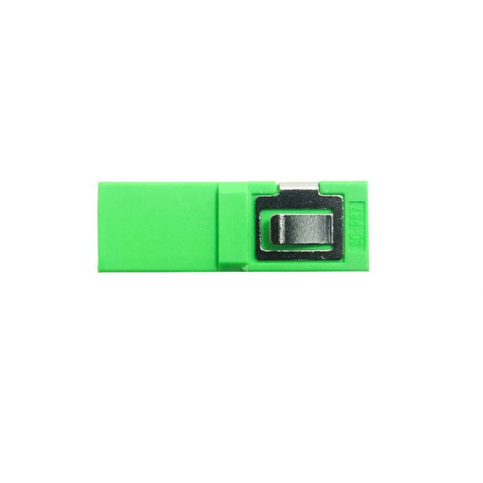 SC APC Simplex Adapter - Zirconia - Green - No Flange